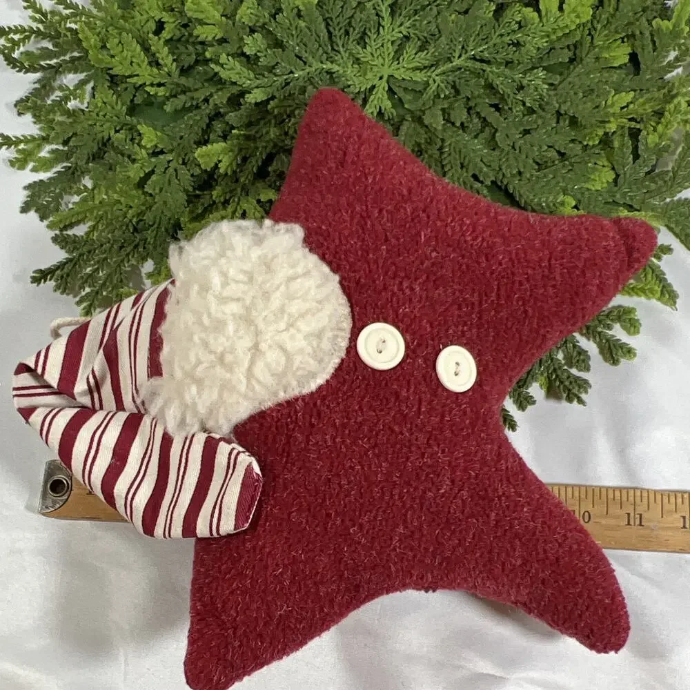 Woof & Poof Star Pillow Hanging Musical “Santa Claus is Coming to Town” 1999